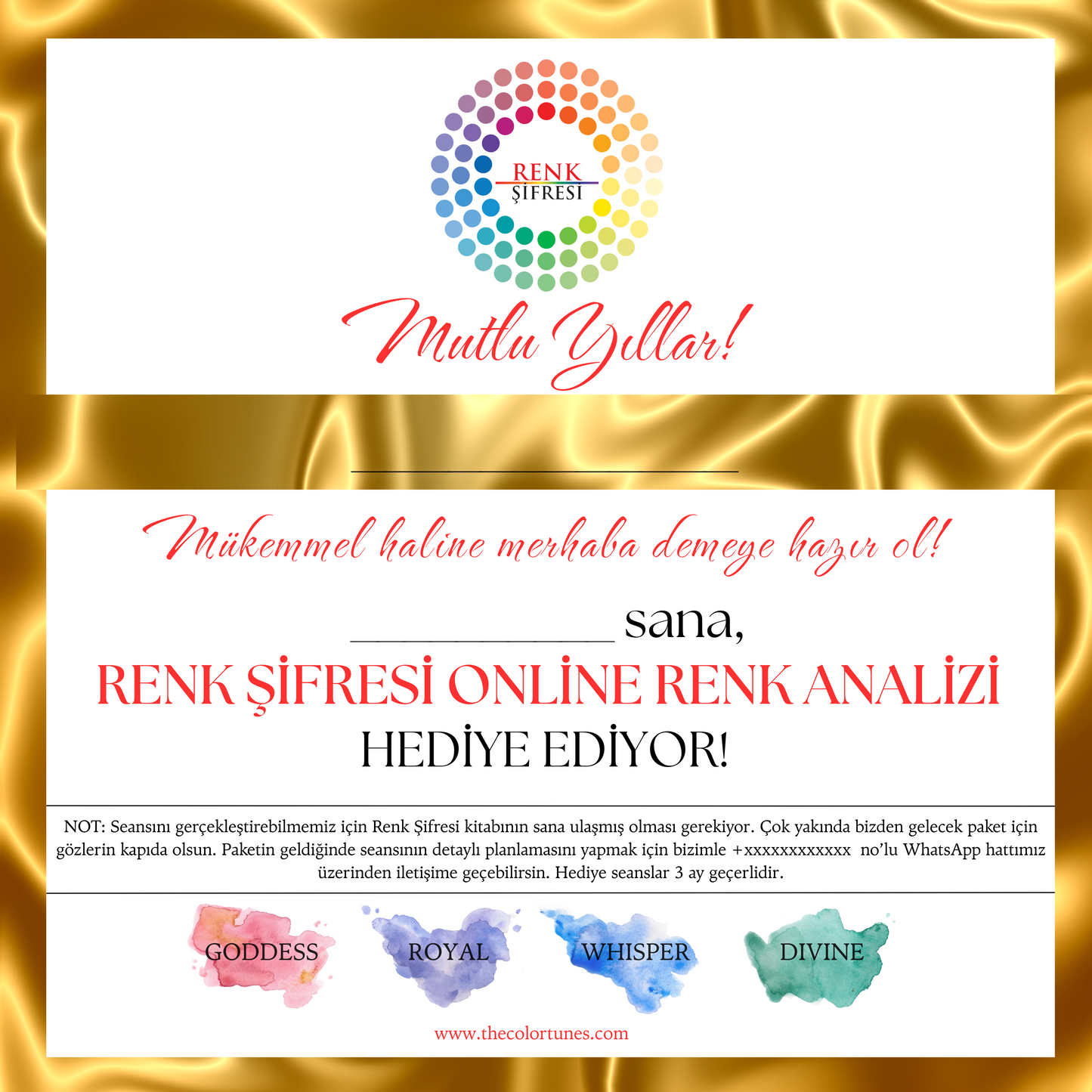 Hediye - Online Renk Analizi + Kitap